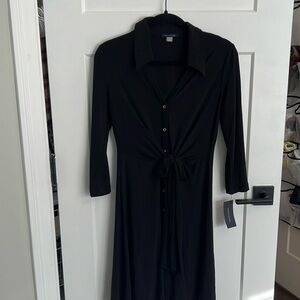 Tommy Hilfiger long sleeve black dress.